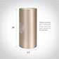 13cm Lamarsh Cylinder Shade, Pale Smoke Satin