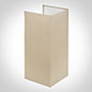 13cm Rectangular Lamarsh Shade, Royal Oyster Silk