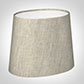 20cm Sloped Oval Shade in Natural Isabelle Linen (with Shade Ring)
