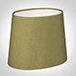20cm Sloped Oval Shade in Antique Gold Silk (with Shade Ring)