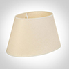 45cm Sloped Oval Shade in Parchment with CreamTrim