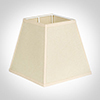 20cm Sloped Square Shade in Parchment with CreamTrim