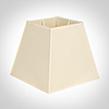 25cm Sloped Square Shade in Parchment with Cream Trim
