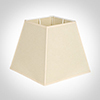 30cm Sloped Square Shade in Parchment with CreamTrim