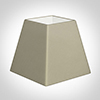 30cm Sloped Square Shade in Pale Smoke Satin