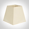 40cm Sloped Square Shade in Parchment with CreamTrim