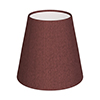 Tapered Candle Shade in Red Faux Silk