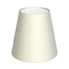 Tapered Candle Shade in Pearl Faux Silk