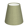 Tapered Candle Shade in Pale Green Faux Silk
