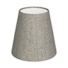 Tapered Candle Shade in Limestone Herringbone Lovat Tweed