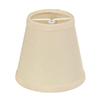 Tapered Candle Shade in Parchment with Cream Trim