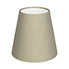 Tapered Candle Shade in Pale Smoke Satin
