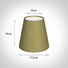 Tapered Candle Shade in Antique Gold Silk