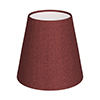 Tapered Candle Shade in Antique Red Silk