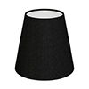 Tapered Candle Shade in Black Silk