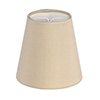 Tapered Candle Shade in Buttermilk Silk