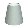 Tapered Candle Shade in French Grey Silk