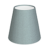 Tapered Candle Shade in Rococo Blue Silk