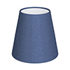 Tapered Candle Shade in Slate Blue Silk