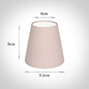 Tapered Candle Shade in Vintage Pink Waterford