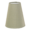 French Cone Candle Clip Shade in Pale Green Faux Silk