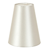 French Cone Candle Clip Shade in Cream Satin