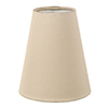 French Cone Candle Clip Shade in Pale Smoke Satin