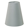 French Cone Candle Clip Shade in French Grey Silk