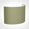 28cm Carlyle Half Shade in Pale Green Faux Silk
