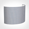 28cm Carlyle Half Shade in Blue Longford Gingham