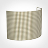 28cm Carlyle Half Shade in Natural Longford Gingham