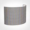 28cm Carlyle Half Shade in Grey Longford Gingham