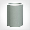 16cm Medium Cylinder Shade in Aquamarine Faux Silk