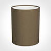 16cm Medium Cylinder Shade in Bronze Faux Silk