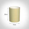 16cm Medium Cylinder Shade in Wheat Faux Silk