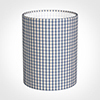 16cm Medium Cylinder Shade in Blue Longford Gingham