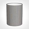 16cm Medium Cylinder Shade in Grey Longford Gingham