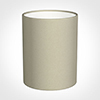 16cm Medium Cylinder Shade in Pale Smoke Satin