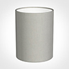 16cm Medium Cylinder Shade in Soft Grey Waterford Linen