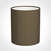 20cm Medium Cylinder Shade in Bronze Faux Silk