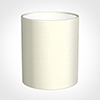 20cm Medium Cylinder Shade in Pearl Faux Silk