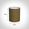 20cm Medium Cylinder in Angus Check Lovat Wool