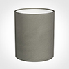 20cm Medium Cylinder Shade in Pewter Satin