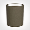 20cm Medium Cylinder Shade in Bronze Brown Silk