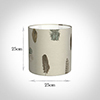 25cm Medium Cylinder Shade in Stone Featherdown