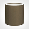 25cm Medium Cylinder Shade in Bronze Faux Silk