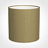 25cm Medium Cylinder Shade in Dull Gold Faux Silk