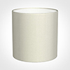 25cm Medium Cylinder Shade in Pearl Faux Silk