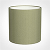 25cm Medium Cylinder Shade in Pale Green Faux Silk