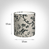 25cm Medium Cylinder Shade in Black Isabelle